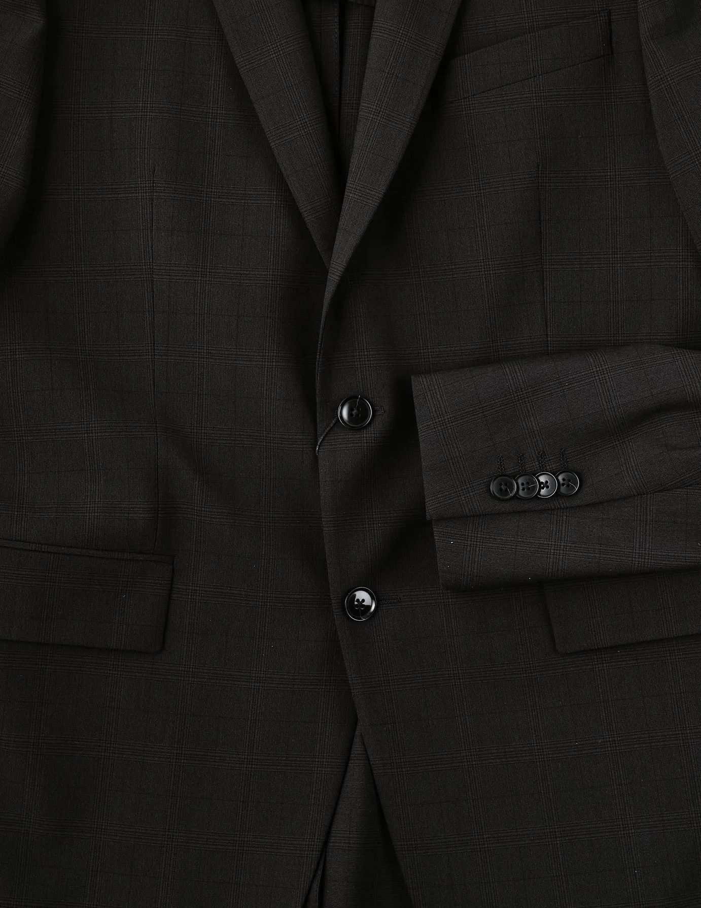 Essential Blazer Regular Black Check