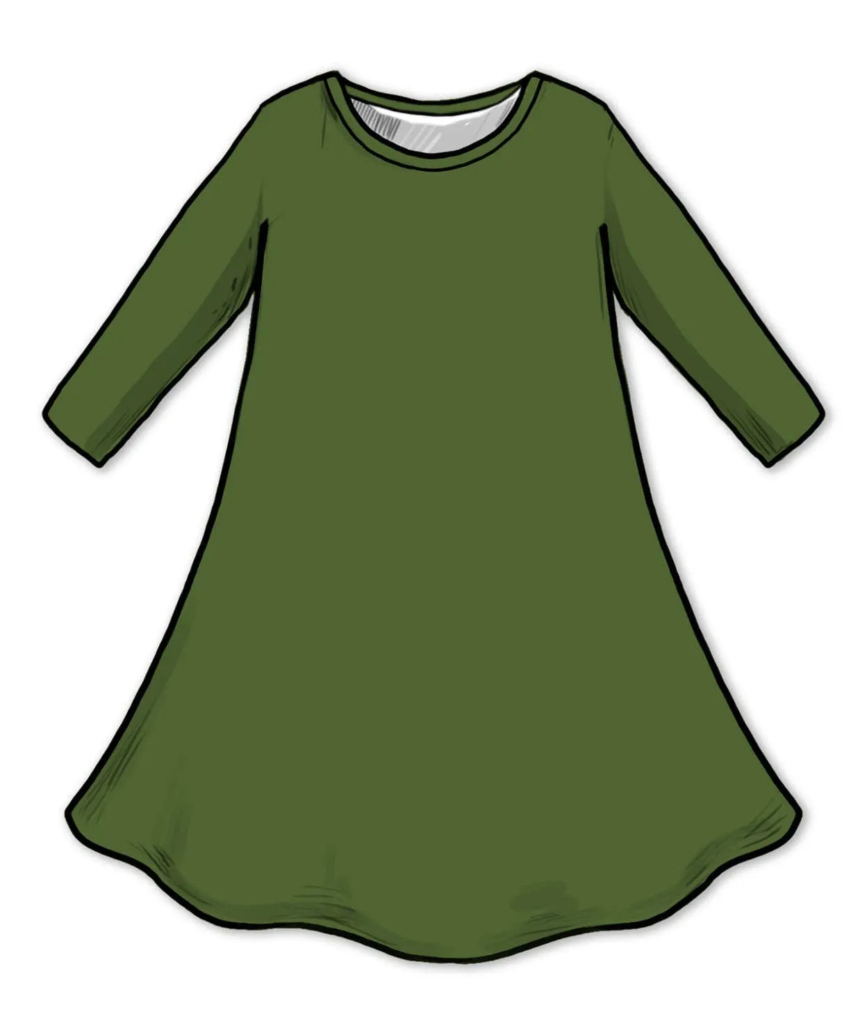 Evergreen Bamboo Dress