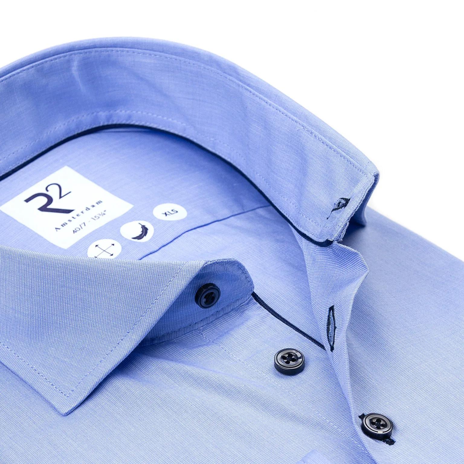 Extra long sleeves. Fil a fil cotton shirt