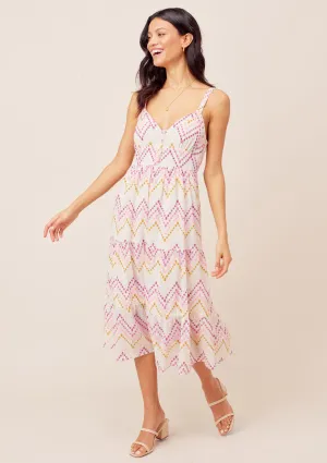 Farrah Chevron Striped Dress