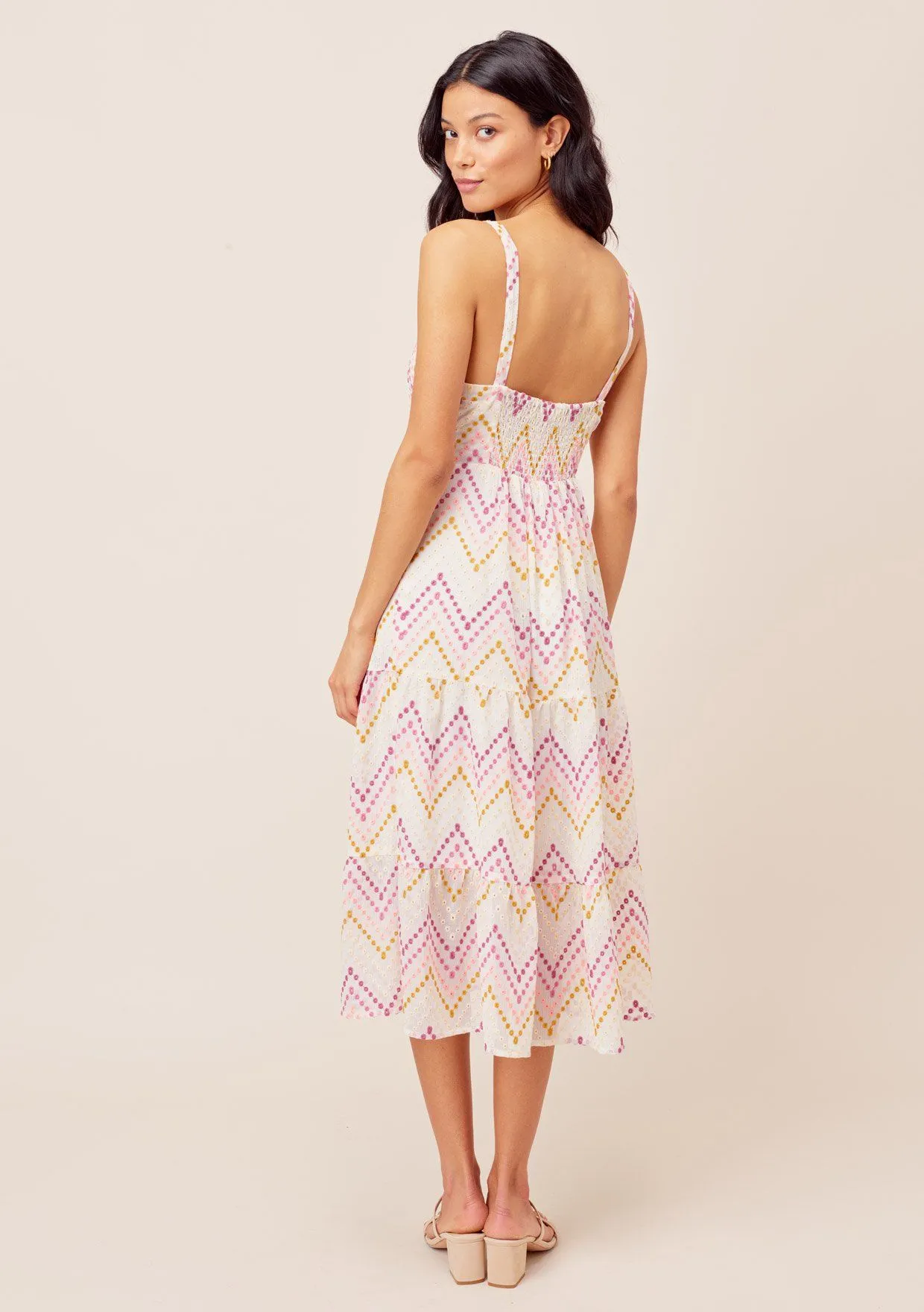 Farrah Chevron Striped Dress