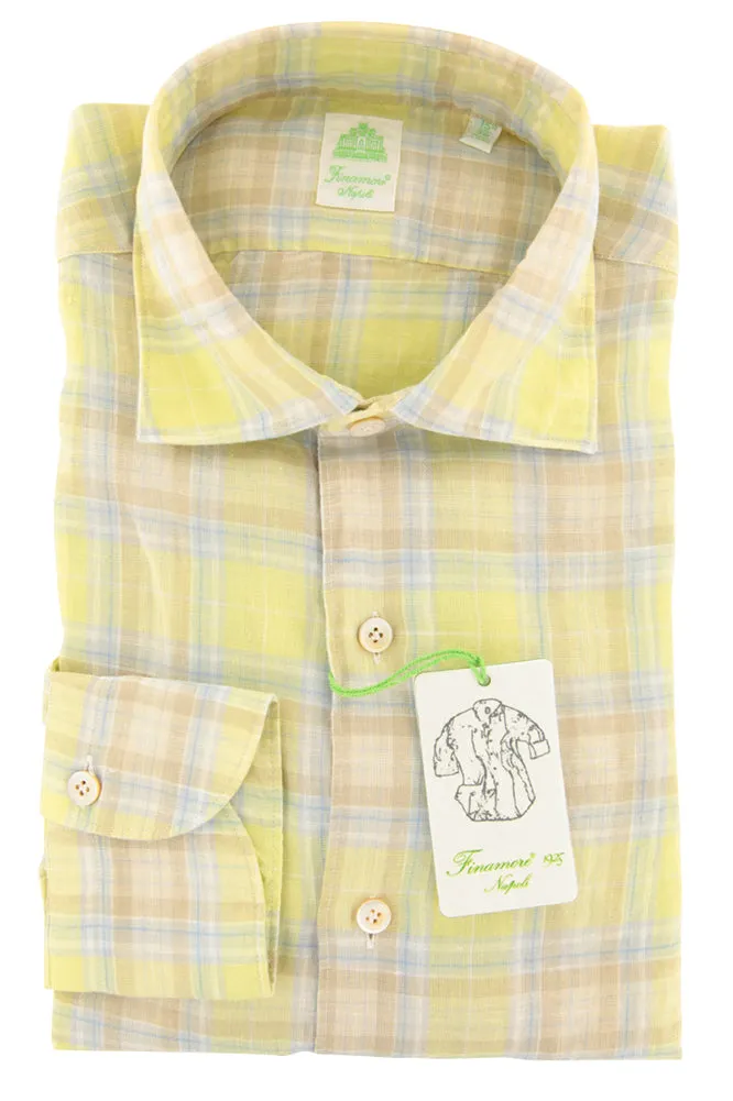 Finamore Napoli Light Green Shirt - Extra Slim