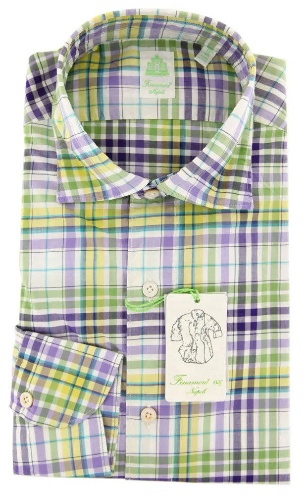 Finamore Napoli Light Green Shirt - Extra Slim