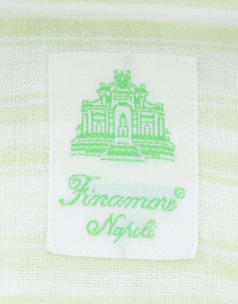 Finamore Napoli Light Green Shirt - Extra Slim