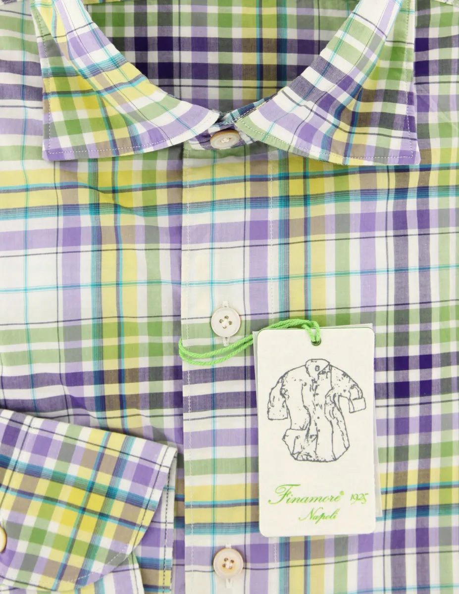 Finamore Napoli Light Green Shirt - Extra Slim