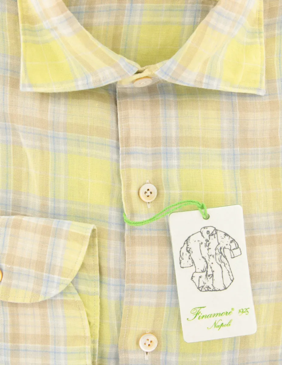 Finamore Napoli Light Green Shirt - Extra Slim
