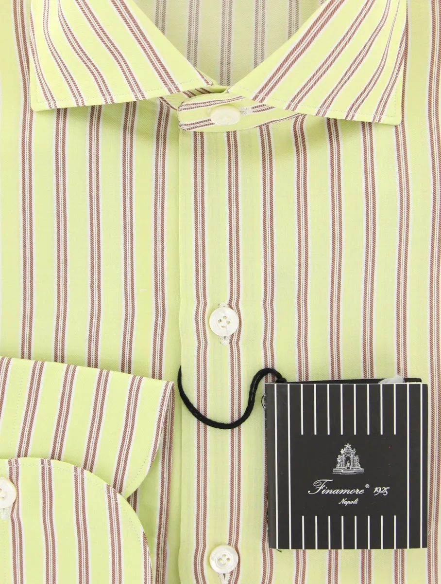 Finamore Napoli Light Green Shirt - Slim