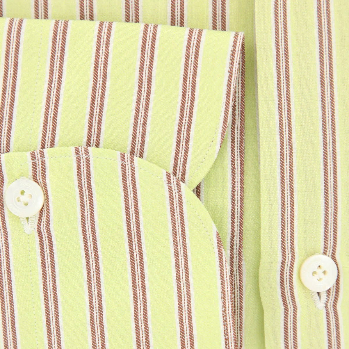 Finamore Napoli Light Green Shirt - Slim