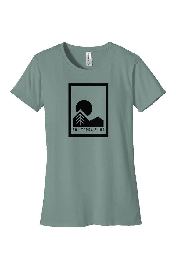 Fitted Scoop Neck Organic T-Shirt