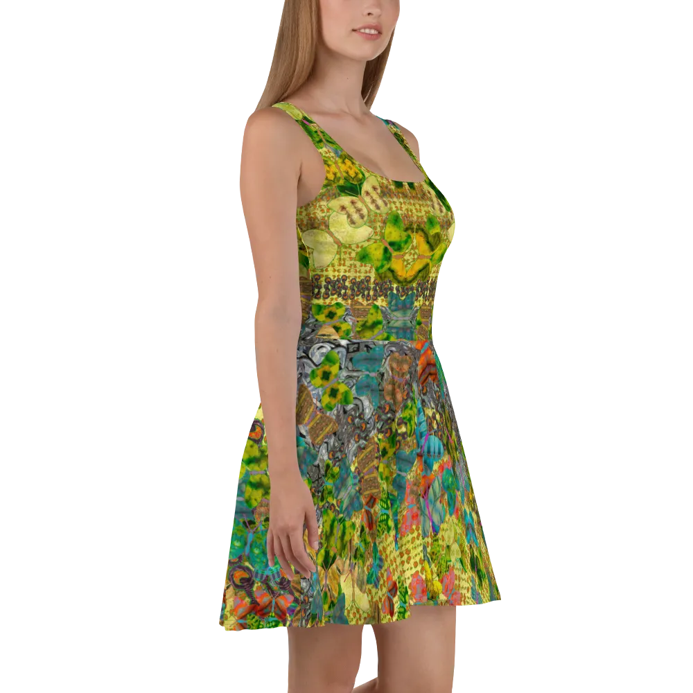 Fitted Skater Dress (Her/Muliebris)(Butterfly Glade, Shoal Solstice, GNHV8.2) RJSTH@Fabric#2 RJSTHw2021 RJS