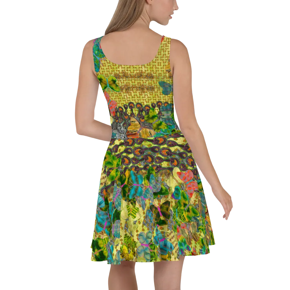 Fitted Skater Dress (Her/Muliebris)(Butterfly Glade, Shoal Solstice, GNHV8.2) RJSTH@Fabric#2 RJSTHw2021 RJS