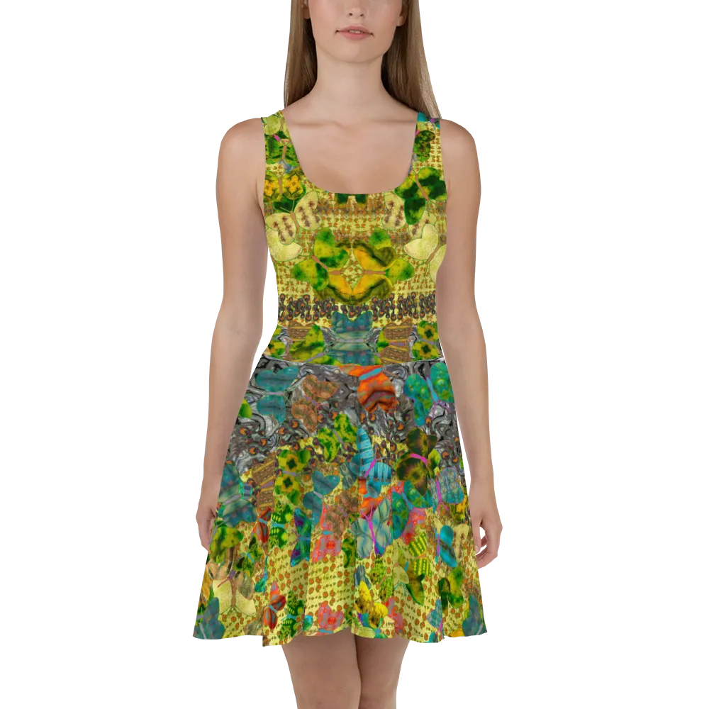Fitted Skater Dress (Her/Muliebris)(Butterfly Glade, Shoal Solstice, GNHV8.2) RJSTH@Fabric#2 RJSTHw2021 RJS