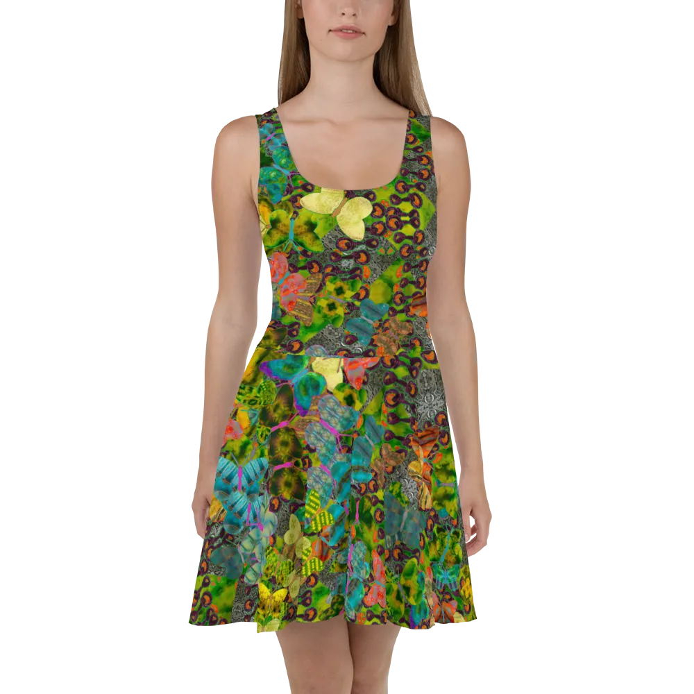 Fitted Skater Dress (Her/Muliebris)(Butterfly Glade, Shoal Solstice, GNHV8.3) RJSTH@Fabric#3 RJSTHw2021 RJS