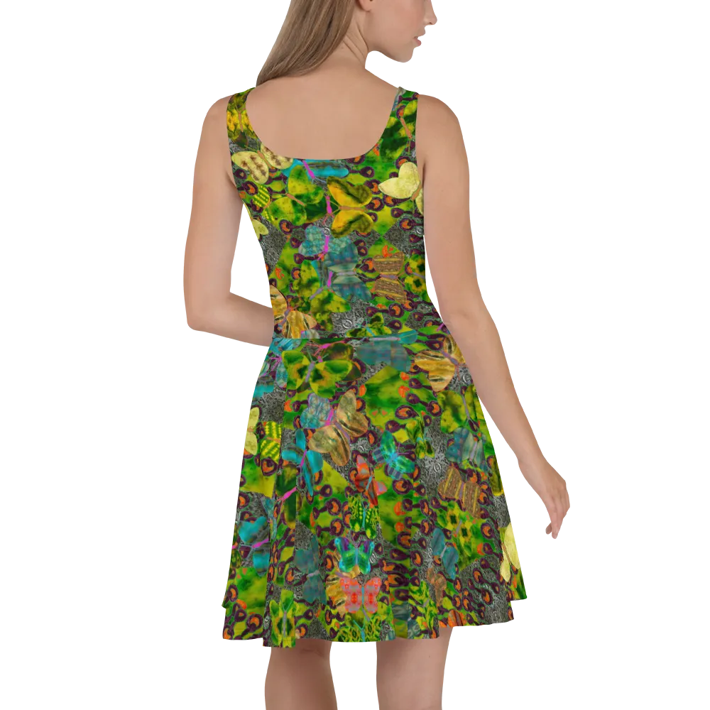 Fitted Skater Dress (Her/Muliebris)(Butterfly Glade, Shoal Solstice, GNHV8.3) RJSTH@Fabric#3 RJSTHw2021 RJS