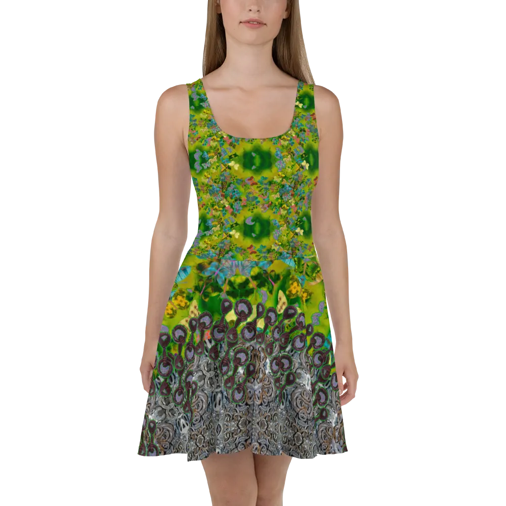 Fitted Skater Dress (Her/Muliebris)(Butterfly Glade, Shoal Solstice, GNHV8.5) RJSTH@Fabric#5 RJSTHw2021 RJS