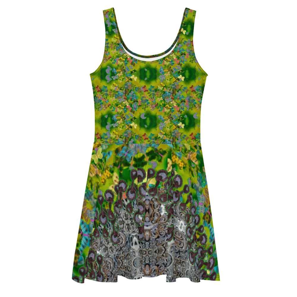 Fitted Skater Dress (Her/Muliebris)(Butterfly Glade, Shoal Solstice, GNHV8.5) RJSTH@Fabric#5 RJSTHw2021 RJS