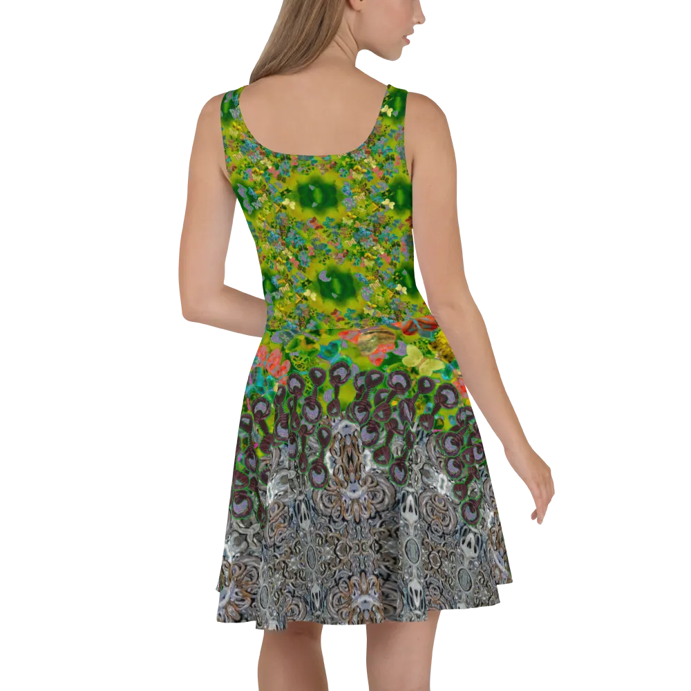 Fitted Skater Dress (Her/Muliebris)(Butterfly Glade, Shoal Solstice, GNHV8.5) RJSTH@Fabric#5 RJSTHw2021 RJS