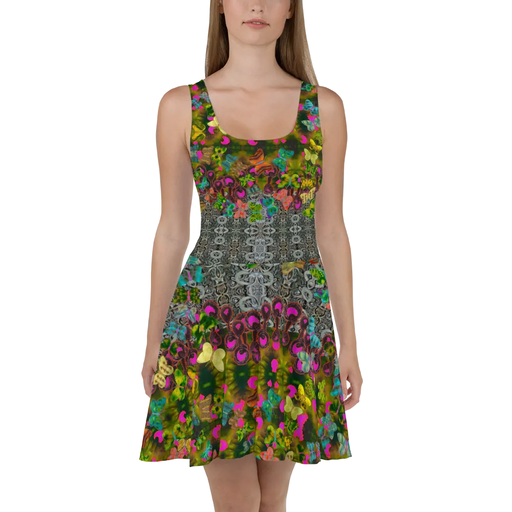 Fitted Skater Dress (Her/Muliebris)(Butterfly Glade, Shoal Solstice, GNHV8.7) RJSTH@Fabric#7 RJSTHw2021 RJS