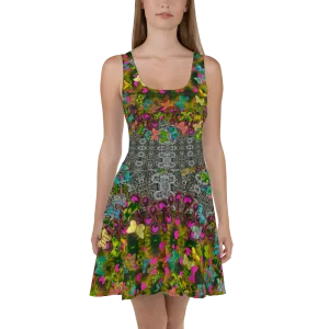 Fitted Skater Dress (Her/Muliebris)(Butterfly Glade, Shoal Solstice, GNHV8.7) RJSTH@Fabric#7 RJSTHw2021 RJS