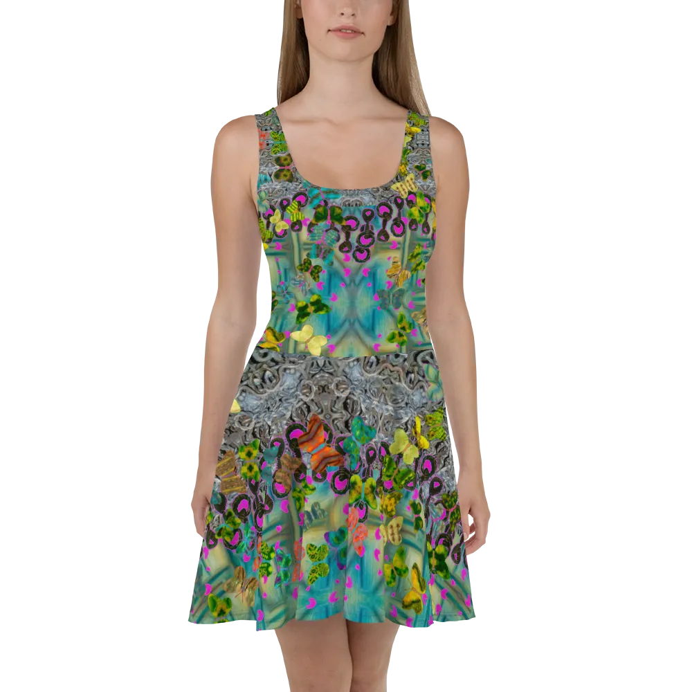 Fitted Skater Dress (Her/Muliebris)(Butterfly Glade, Shoal Solstice, GNHV8.9) RJSTH@Fabric#9 RJSTHw2021 RJS