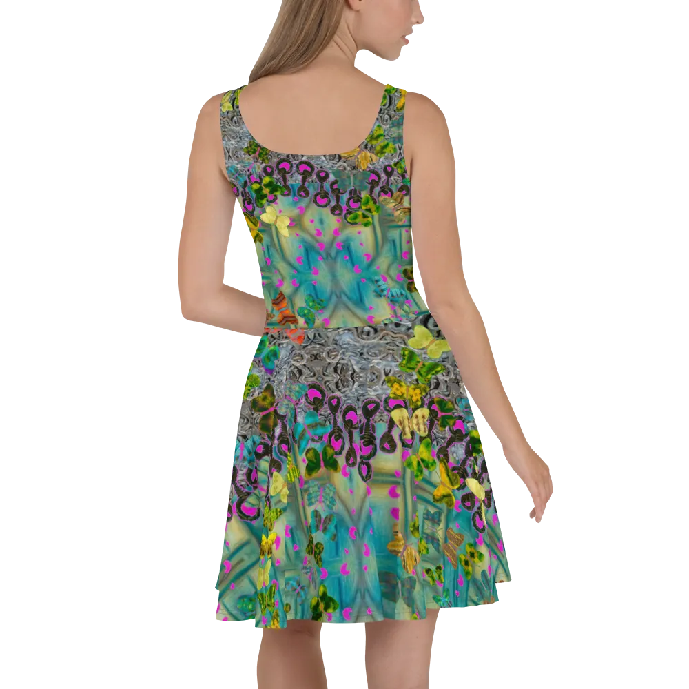 Fitted Skater Dress (Her/Muliebris)(Butterfly Glade, Shoal Solstice, GNHV8.9) RJSTH@Fabric#9 RJSTHw2021 RJS