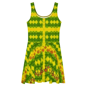 Fitted Skater Dress (Her/Muliebris)(Grail Night Flower) RJSTH@Fabric#1 RJSTHS2020 RJS