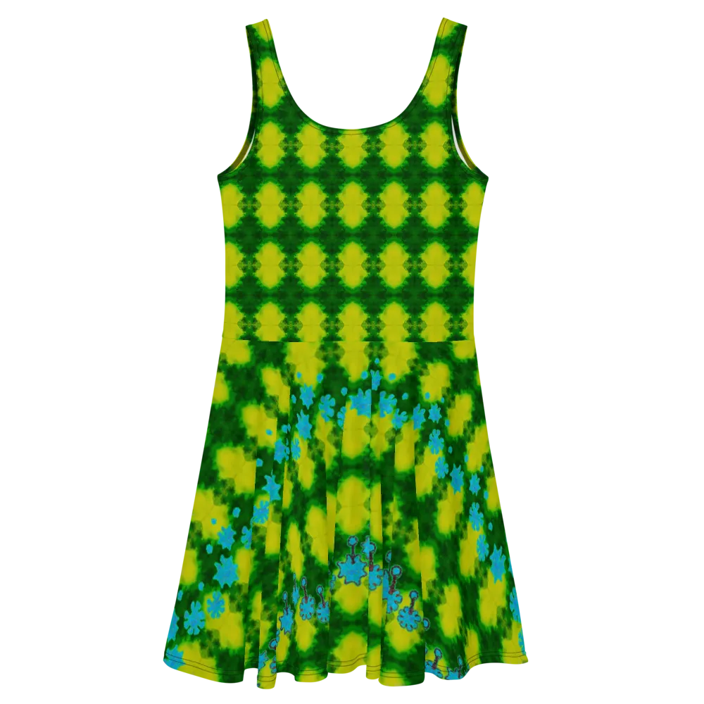 Fitted Skater Dress (Her/Muliebris)(Grail Night Flower) RJSTH@Fabric#10 RJSTHS2020 RJS