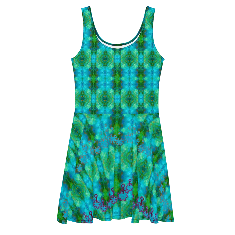 Fitted Skater Dress (Her/Muliebris)(Grail Night Flower) RJSTH@Fabric#11 RJSTHS2020 RJS