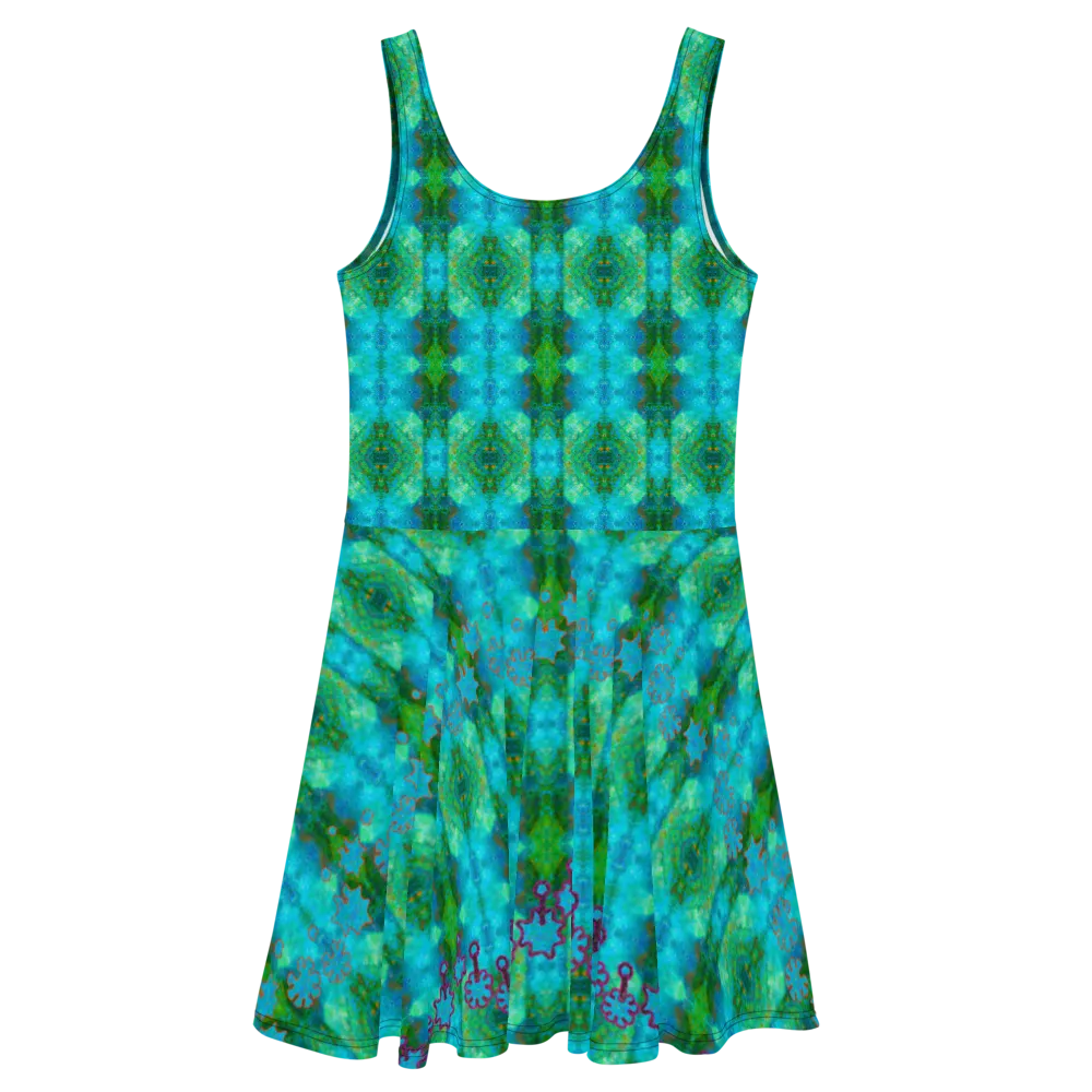 Fitted Skater Dress (Her/Muliebris)(Grail Night Flower) RJSTH@Fabric#11 RJSTHS2020 RJS
