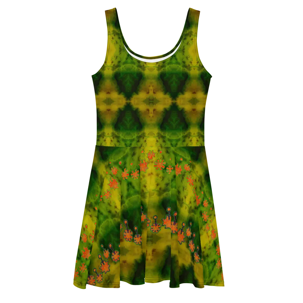 Fitted Skater Dress (Her/Muliebris)(Grail Night Flower) RJSTH@Fabric#3 RJSTHS2020 RJS
