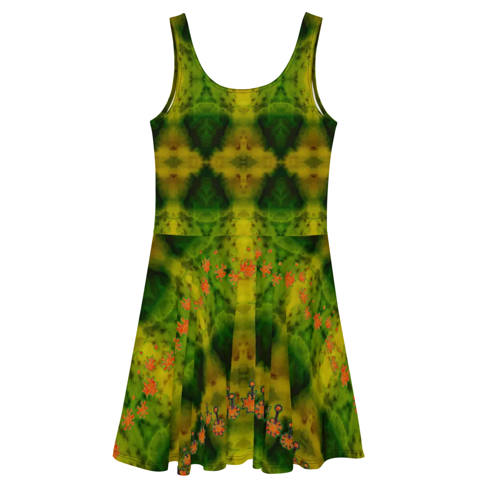 Fitted Skater Dress (Her/Muliebris)(Grail Night Flower) RJSTH@Fabric#3 RJSTHS2020 RJS