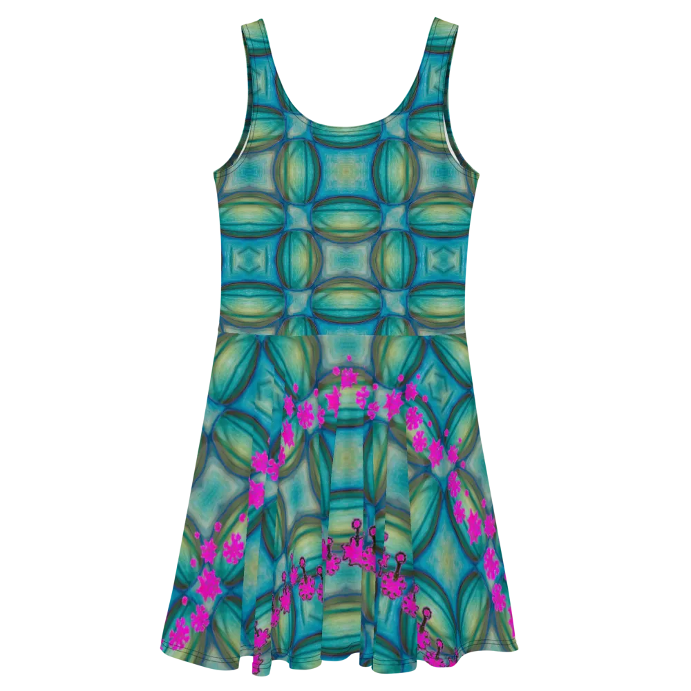 Fitted Skater Dress (Her/Muliebris)(Grail Night Flower) RJSTH@Fabric#9 RJSTHS2020 RJS