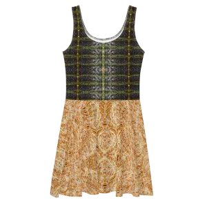Fitted Skater Dress (Her/Muliebris)(Rind#1 Tree Link Ouroboros Smith Fabric) RJSTHW2021 RJS