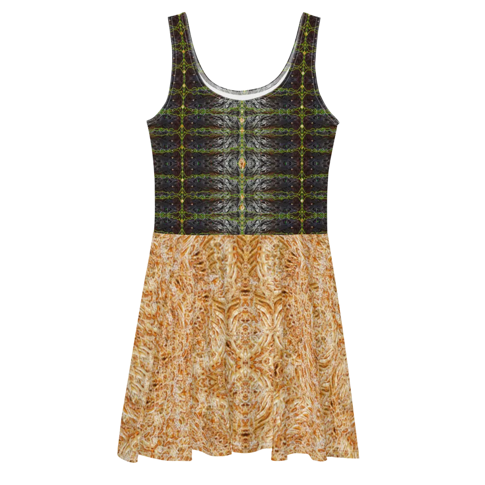 Fitted Skater Dress (Her/Muliebris)(Rind#1 Tree Link Ouroboros Smith Fabric) RJSTHW2021 RJS