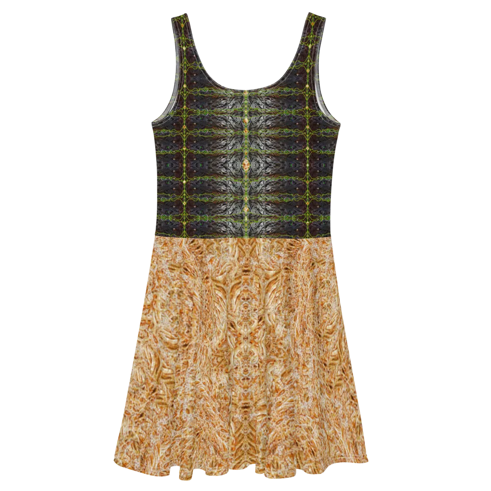 Fitted Skater Dress (Her/Muliebris)(Rind#1 Tree Link Ouroboros Smith Fabric) RJSTHW2021 RJS