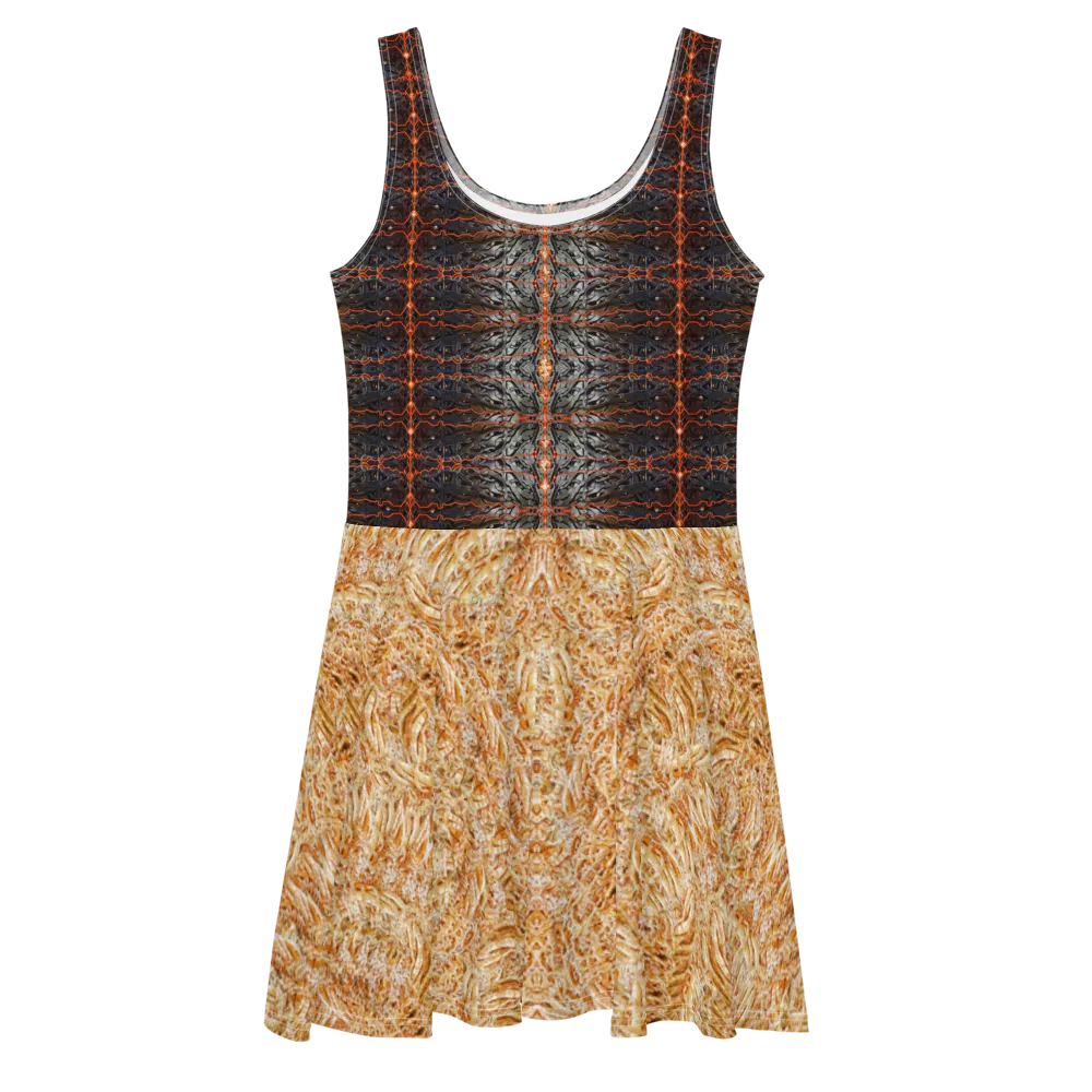 Fitted Skater Dress (Her/Muliebris)(Rind#12 Tree Link Ouroboros Smith Fabric) RJSTHW2021 RJS