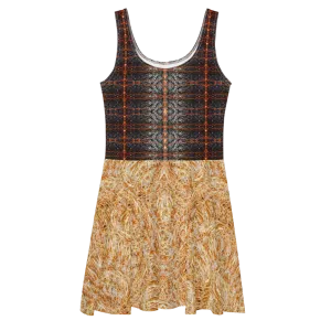 Fitted Skater Dress (Her/Muliebris)(Rind#12 Tree Link Ouroboros Smith Fabric) RJSTHW2021 RJS