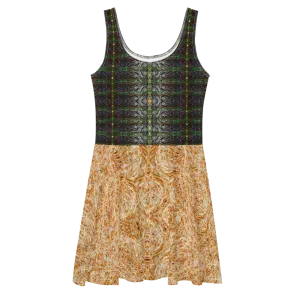 Fitted Skater Dress (Her/Muliebris)(Rind#2 Tree Link Ouroboros Smith Fabric) RJSTHW2021 RJS