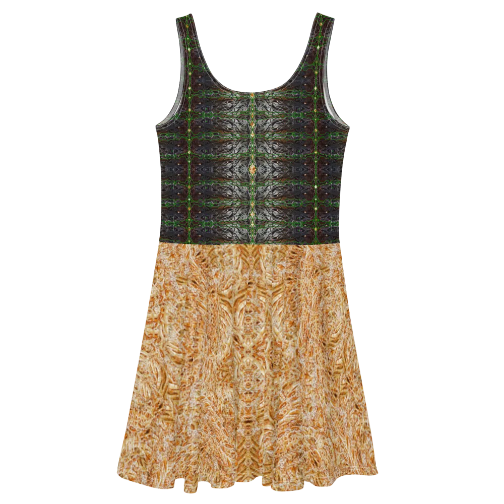 Fitted Skater Dress (Her/Muliebris)(Rind#2 Tree Link Ouroboros Smith Fabric) RJSTHW2021 RJS