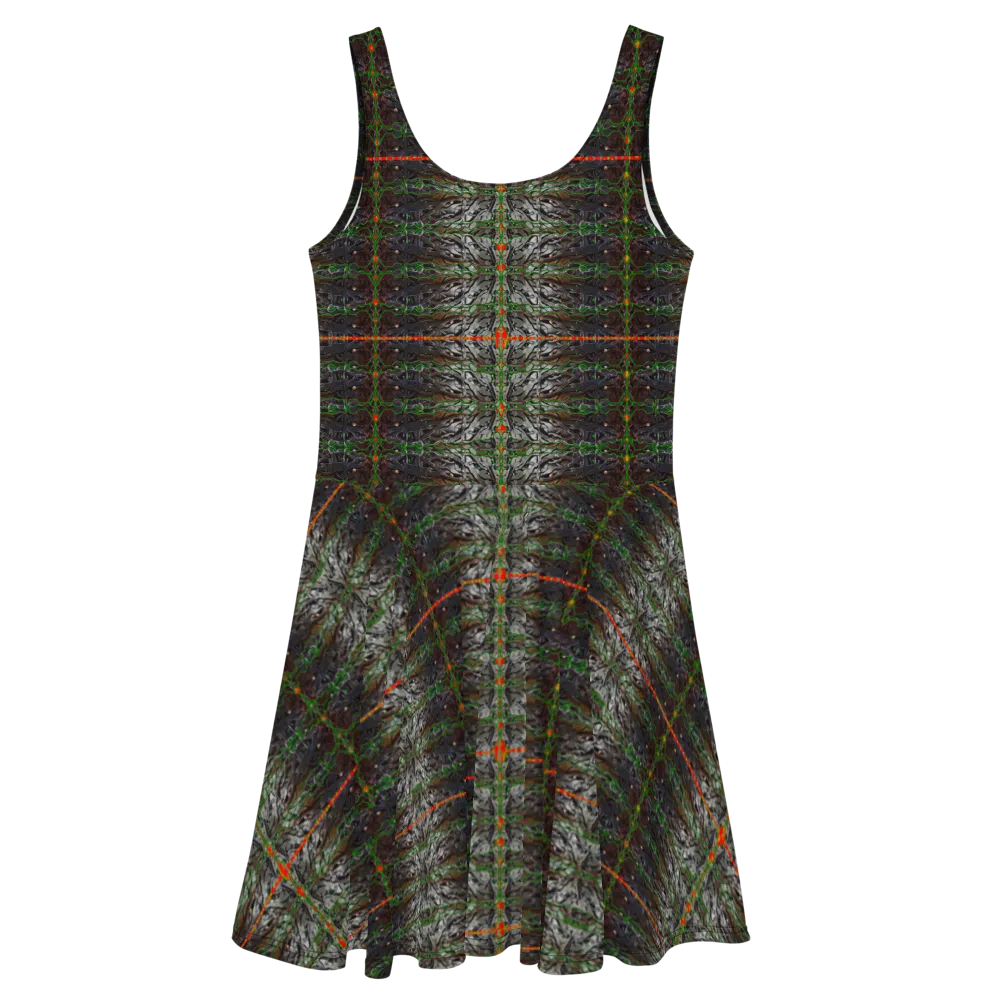 Fitted Skater Dress (Her/Muliebris)(Rind#2 Tree Link) RJSTH@Fabric#2 RJSTHW2021 RJS