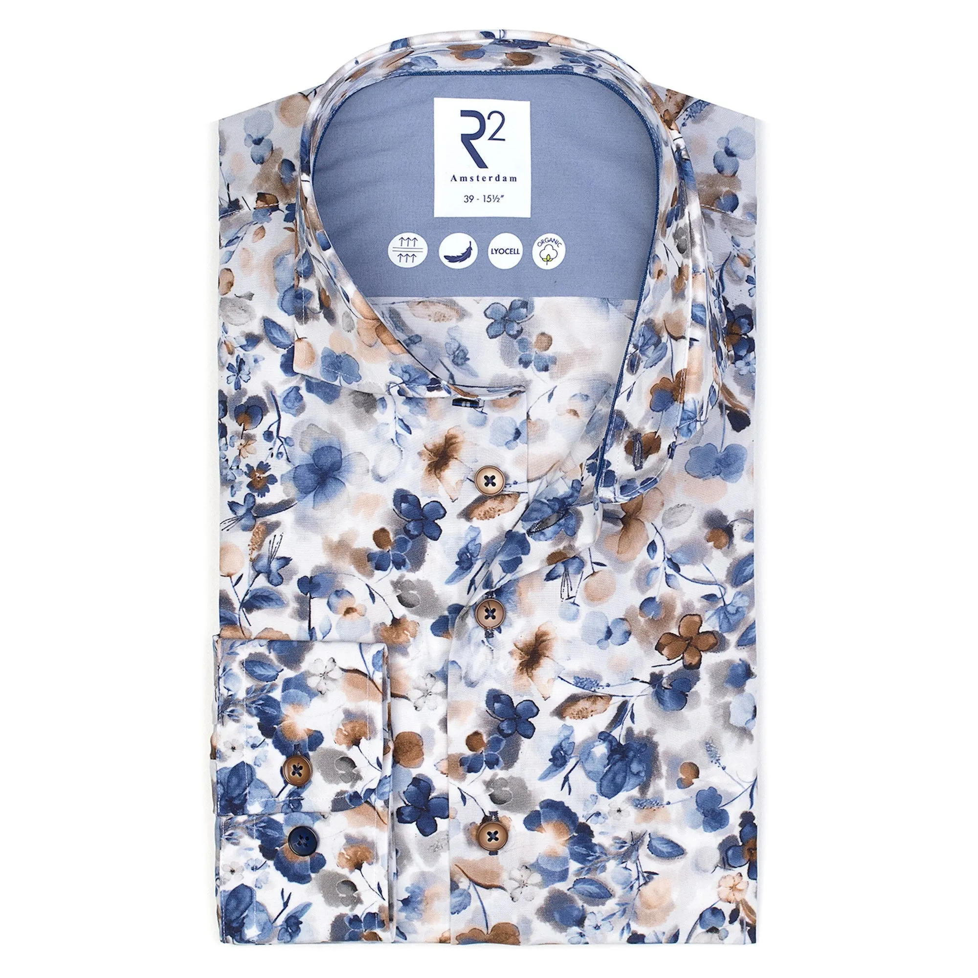 Floral print Tencel shirt
