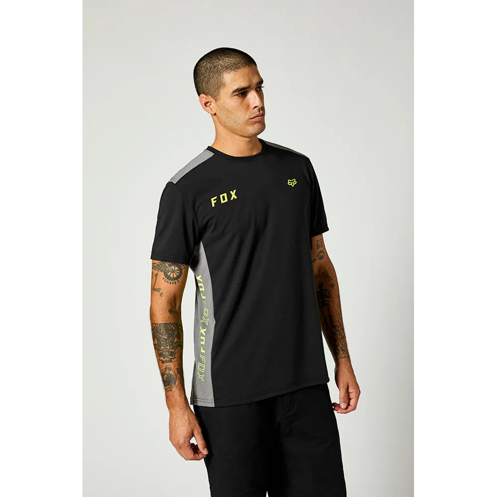 FOX STARTER CREW SS TOP [BLACK]