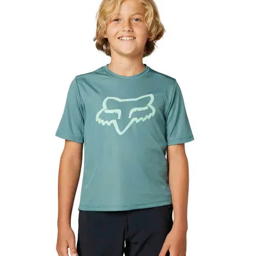 Fox Youth Ranger Ss Jersey Seafoam