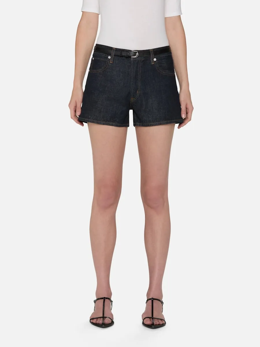 Fr40002 Hang Short - Dark Wash
