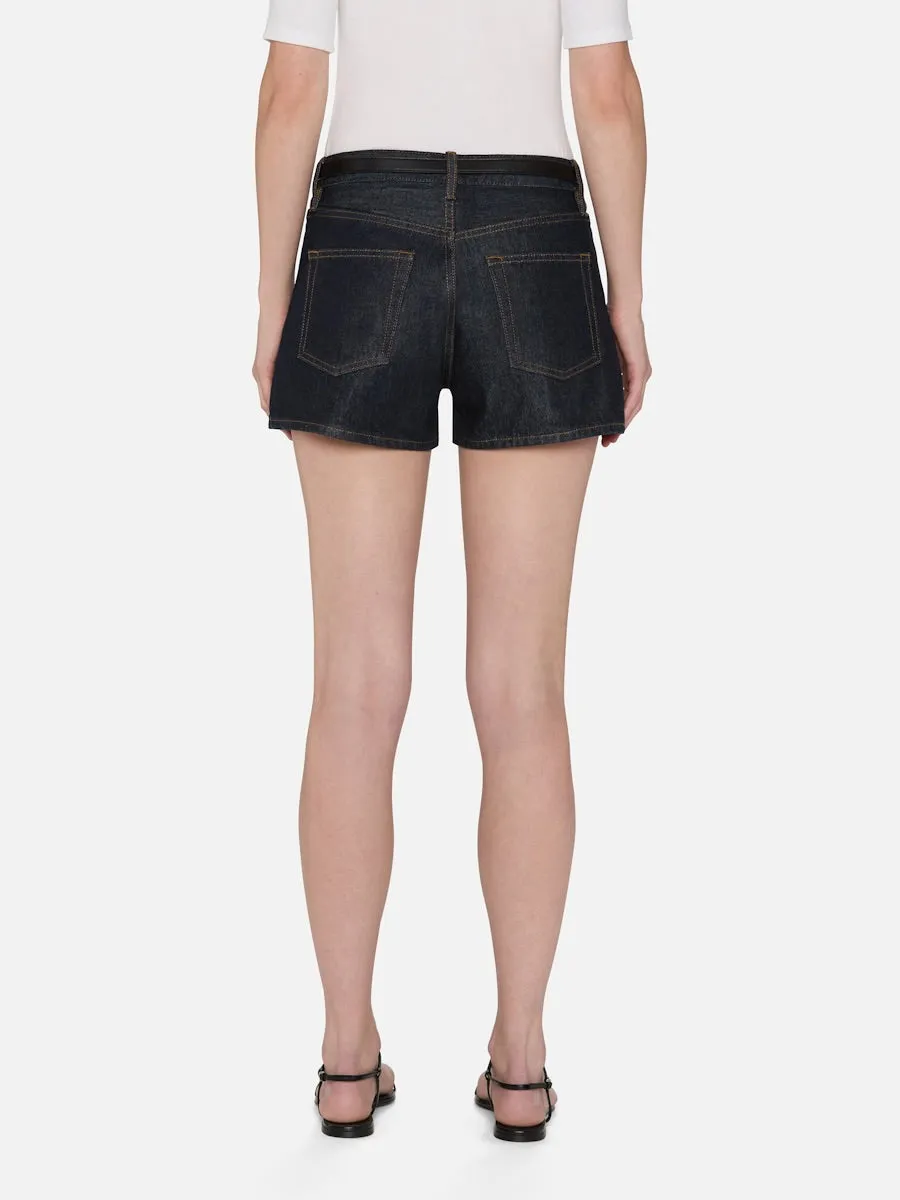 Fr40002 Hang Short - Dark Wash