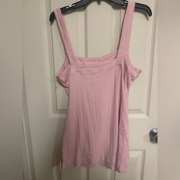 Free People Intimately End Game Pointelle Nightie in Pink Retail $60 NWOT