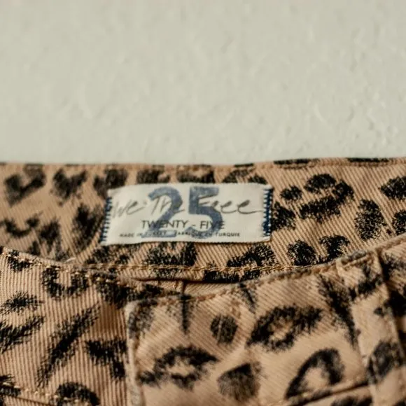 Free People Printed Dogtown Cut Off Shorts