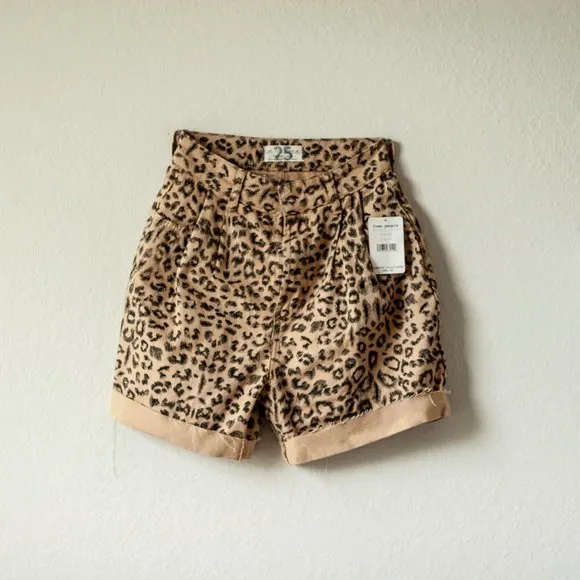 Free People Printed Dogtown Cut Off Shorts