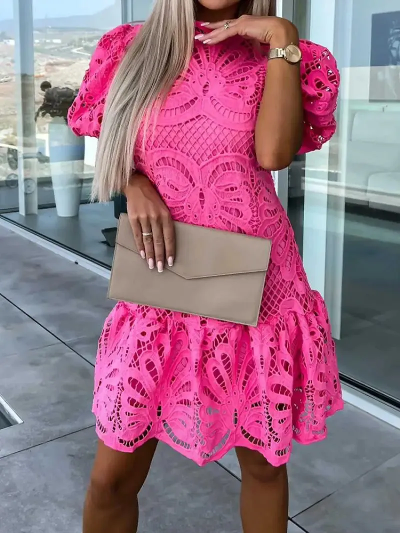 Freya - Embroidered mini dresses