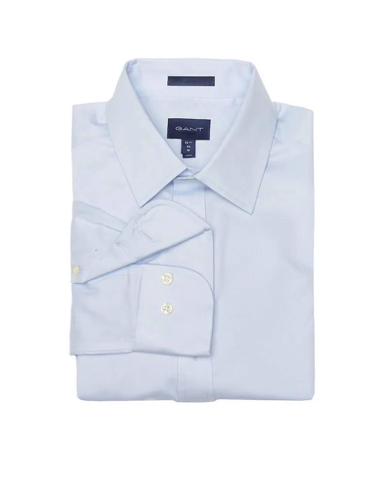GANT Blue Stretch Sateen Town Collar Button Up Shirt 3058404 Size M NWT